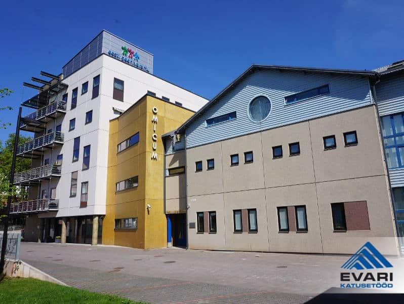 Omicum, Geeni- ja Biotehnoloogia Keskuse katus koosneb erinevatest keerukatest katuselahendustest
