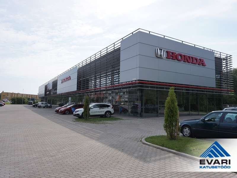 Katuse ehitamine Tartus Honda müügikeskusele