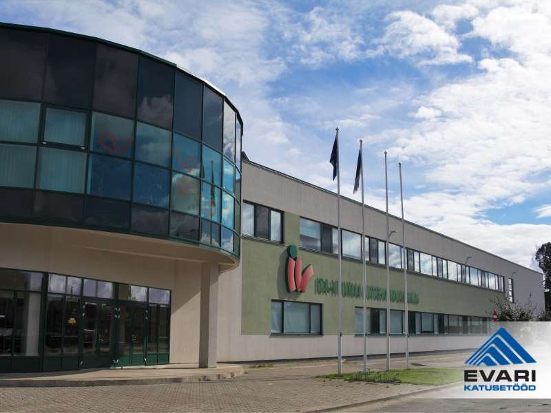 Ida-Viru Kutsehariduskeskuse katusetööd