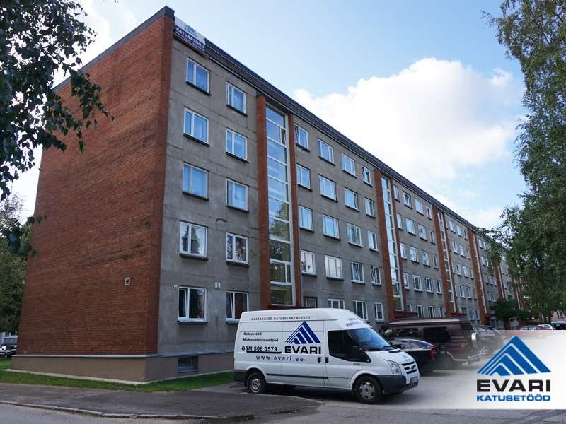 Korterelamu katuse remont Tartus Kalda 16