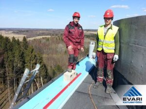 Katusetööd, Otepää radarijaama hüdroisolatsioonitööd