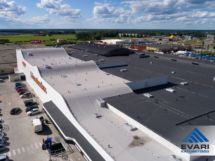 Rullmaterjalist katused Tartu Lõunakeskuse 10. etapil Rullmaterjalist katused Tartu Lõunakeskuse 10. etapil